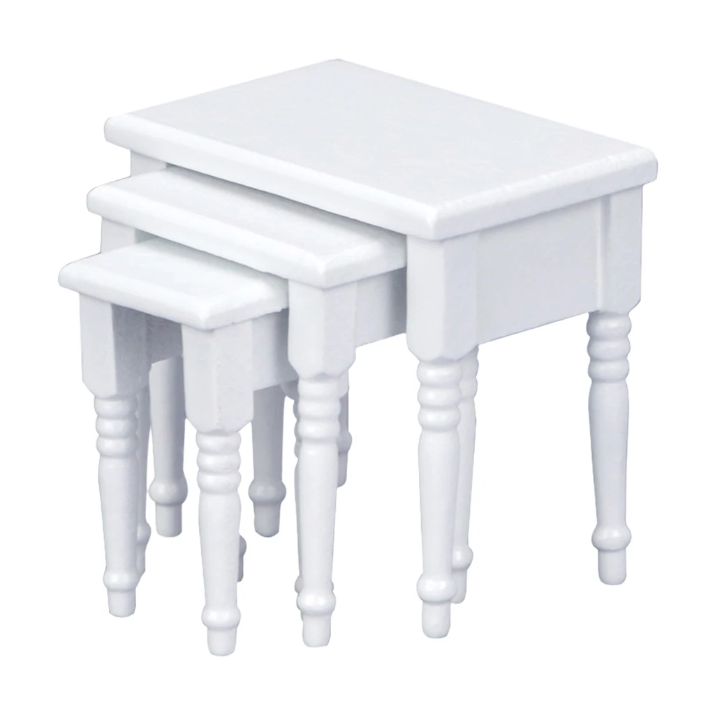 3pcs Handmade Miniature Multipurpose Home Office Study Desk Wooden Table 1:12 Dollhouse Furniture Decoration White
3pcs Handmade Miniature Multipurpose Home Office Study Desk Wooden Table 1:12 Dollhouse Furniture Decoration White