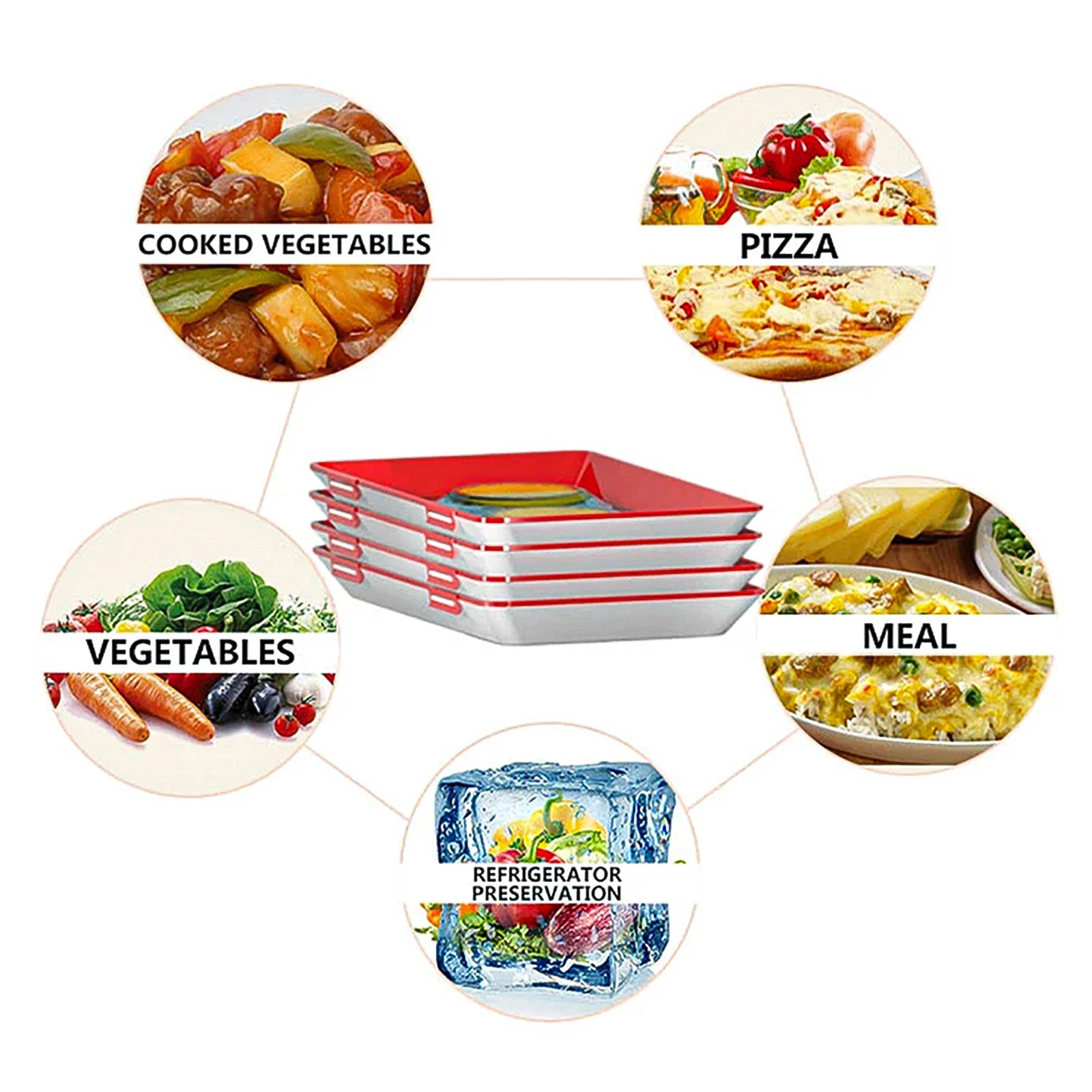 Food Storage Preservation Plate Plastic Refrigerator Food Salad Tray Kitchen Organizer Container Set Fresh Food Serving Tray
Food Storage Preservation Plate Plastic Refrigerator Food Salad Tray Kitchen Organizer Container Set Fresh Food Serving Tray