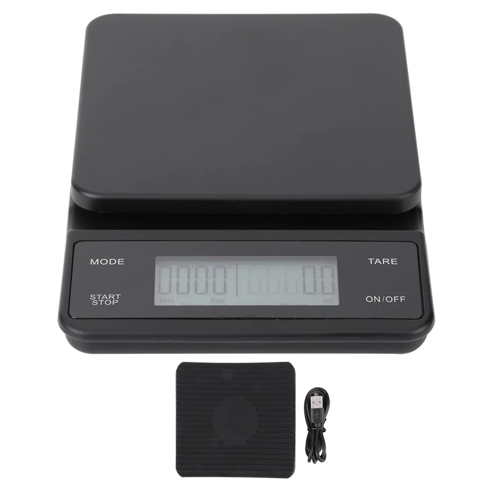 3kg/0.1g Electronic LCD Digital Kitchen Food Scale Drip Coffee Weighing with Timer USB Charging
3kg/0.1g Electronic LCD Digital Kitchen Food Scale Drip Coffee Weighing with Timer USB Charging
