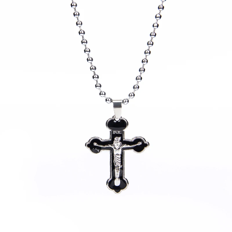 The enamel cross Jesus Stainless Steel Necklace for Women Silver Color Stainless Steel Necklace Jewelry collares mujer
The enamel cross Jesus Stainless Steel Necklace for Women Silver Color Stainless Steel Necklace Jewelry collares mujer
