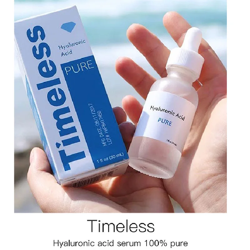 TIMELESS HYALURONIC ACID SERUM 100% PURE MOISTURIZING ANTI-AGING ANTI WRINKLE WHITENING FACE SERUM LIFTING SKIN CARE ESSSENCE
TIMELESS HYALURONIC ACID SERUM 100% PURE MOISTURIZING ANTI-AGING ANTI WRINKLE WHITENING FACE SERUM LIFTING SKIN CARE ESSSENCE