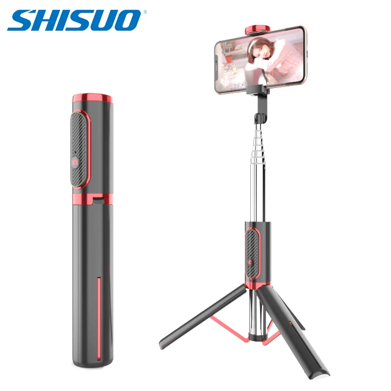 SHISUO 202 Mini 3 in1 Portable Bluetooth Wireless Selfie Stick Stable Tripod Foldable Monopods IOS Android Phone Watch Movies |