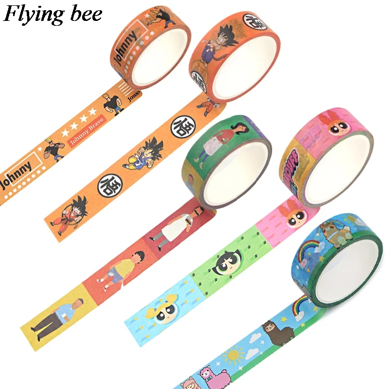 Самодельная клейкая лента Flyingbee, 10 стилей, 15 мм х 5 м, с рисунком из мультфильма, милый декоративный скотч X0754
Самодельная клейкая лента Flyingbee, 10 стилей, 15 мм х 5 м, с рисунком из мультфильма, милый декоративный скотч X0754