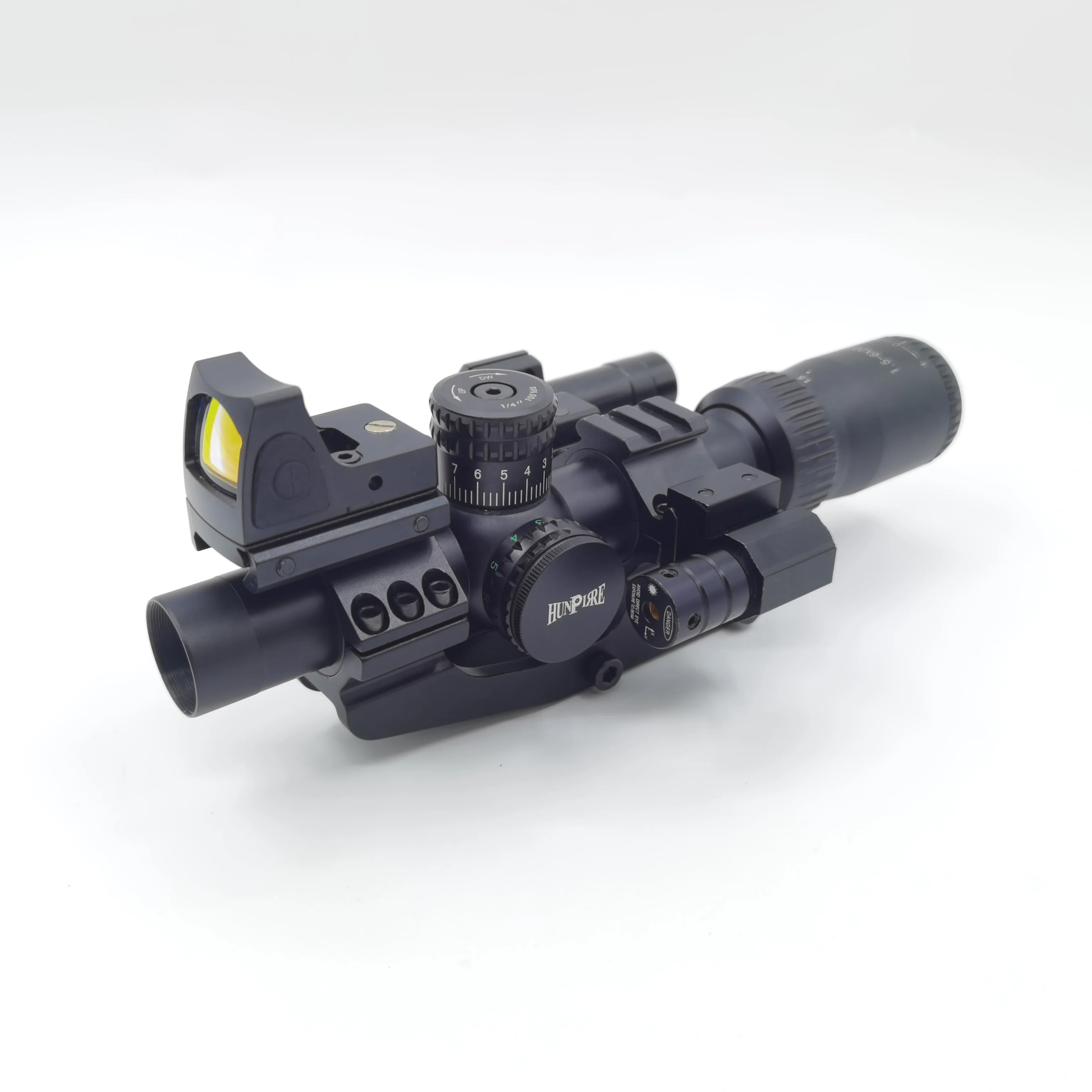 Tactical long range AR15 1.5-6x20 Reticle Green and Red Dot riflescope 4 in 1 combo hunting scope with red dot sight and torch
Tactical long range AR15 1.5-6x20 Reticle Green and Red Dot riflescope 4 in 1 combo hunting scope with red dot sight and torch