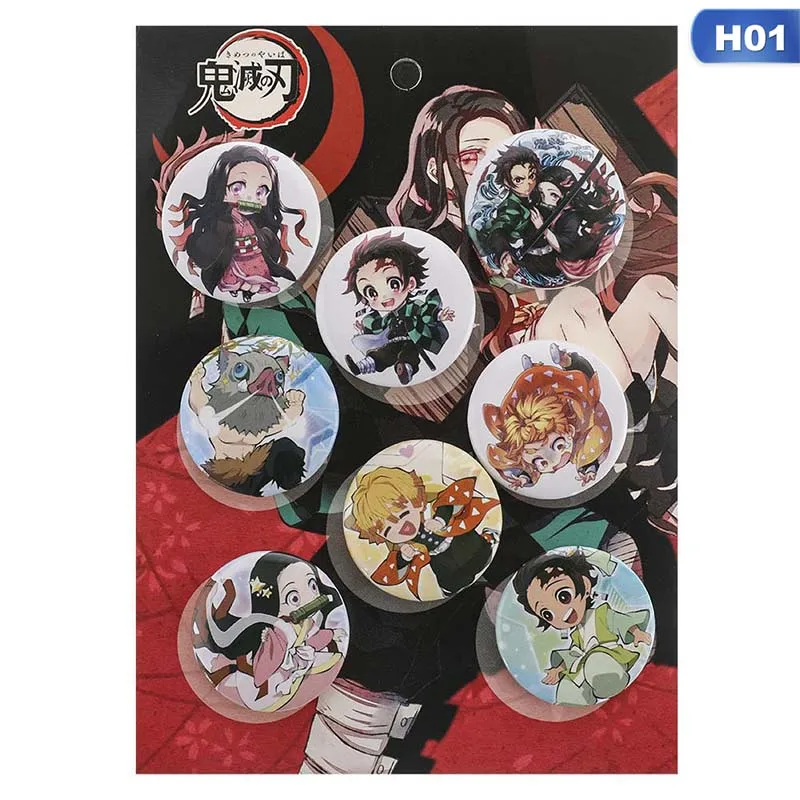 8Pcs/set!! Cartoon Collect Bags Badges Button Brooch Pins Anime Demon Slayer: Kimetsu No Yaiba Kamado Tanjirou Cosplay Bedge
8Pcs/set!! Cartoon Collect Bags Badges Button Brooch Pins Anime Demon Slayer: Kimetsu No Yaiba Kamado Tanjirou Cosplay Bedge