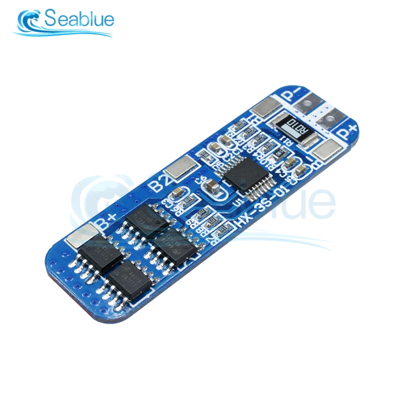 

3S 8A 10A 18650 Lithium Battery Protection Board BMS Charger Circuit Board 3.7V 4.2V 10.8V 11.1V 12.6V