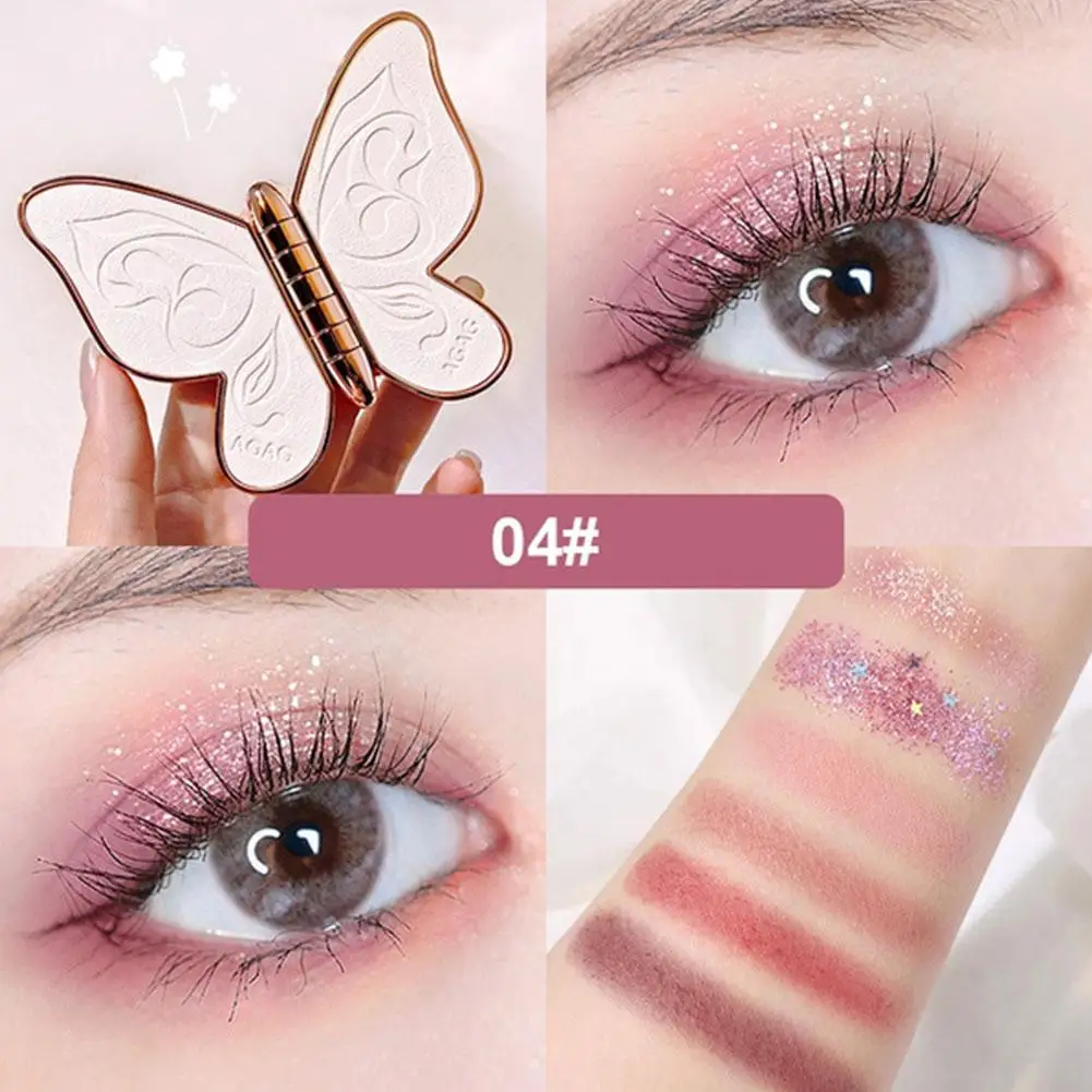 Eye Shadow 6 Color Pearl Sequins Glitter Matte Eyeshadow Eyeshadow Pigmented Lasting Design Shiny Butterfly Makeup Palette N6M3
Eye Shadow 6 Color Pearl Sequins Glitter Matte Eyeshadow Eyeshadow Pigmented Lasting Design Shiny Butterfly Makeup Palette N6M3