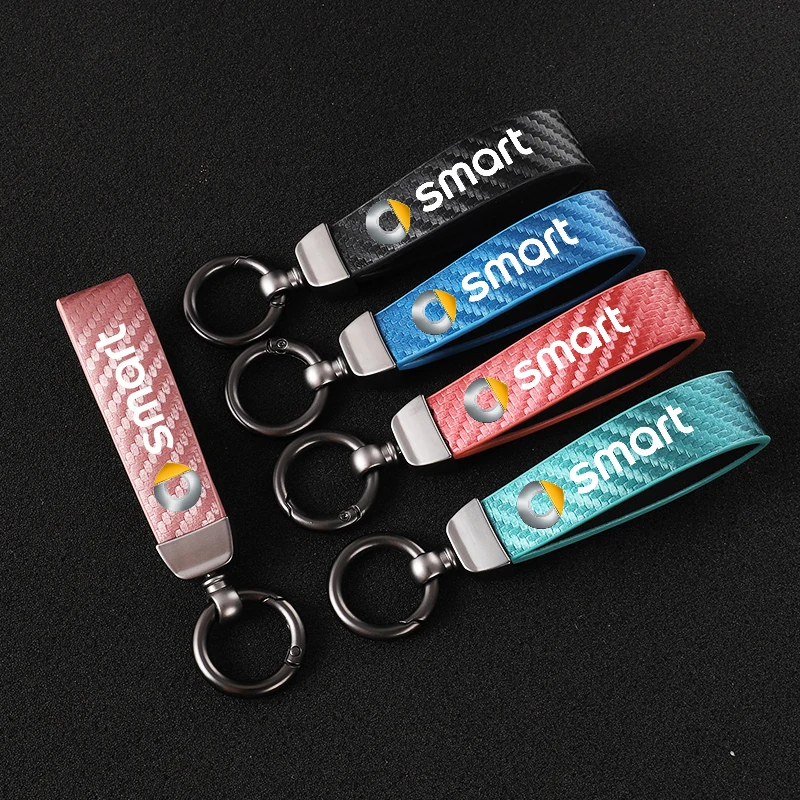 New fashion car carbon fiber leather rope Keychain key ring For Smart 451 brabus Smart 453 fortwo forfour accessories
New fashion car carbon fiber leather rope Keychain key ring For Smart 451 brabus Smart 453 fortwo forfour accessories