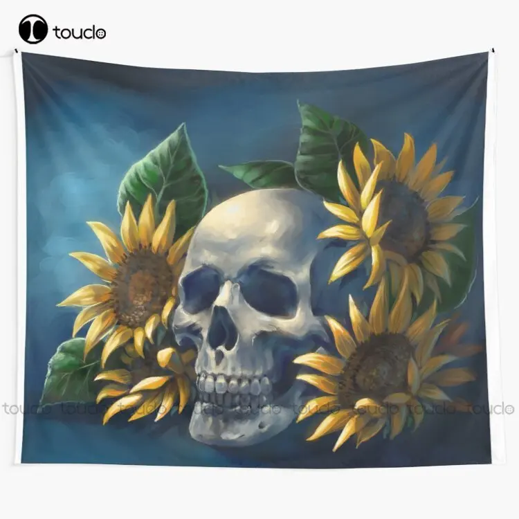 Skull And Sunflowers Flower Skeleton Spooky Haunted Gothic Tapestry Tapestry Indie Blanket Tapestry Bedroom Bedspread Decoration
Skull And Sunflowers Flower Skeleton Spooky Haunted Gothic Tapestry Tapestry Indie Blanket Tapestry Bedroom Bedspread Decoration