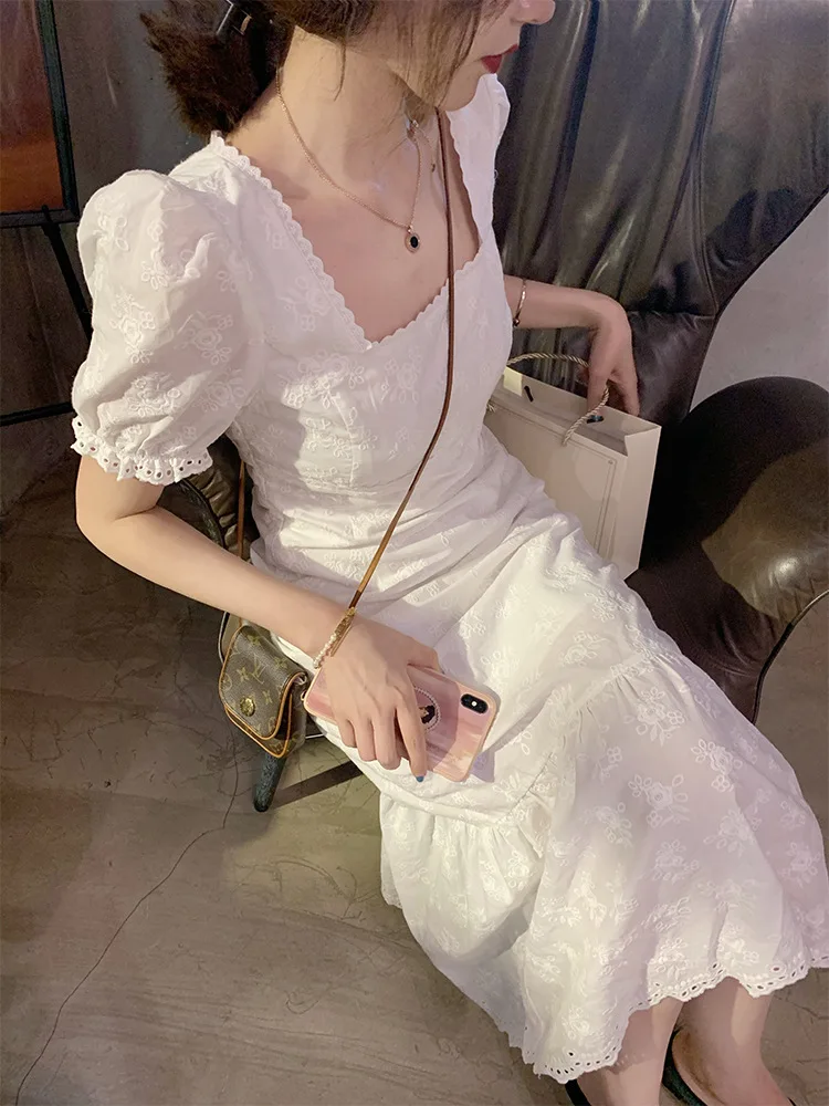 Floral Design Vintage Sexy Summer Dress 2021 Sleeve Sweet Elegant Dress Women Korean Fashion Evening Party Dress Females
Floral Design Vintage Sexy Summer Dress 2021 Sleeve Sweet Elegant Dress Women Korean Fashion Evening Party Dress Females