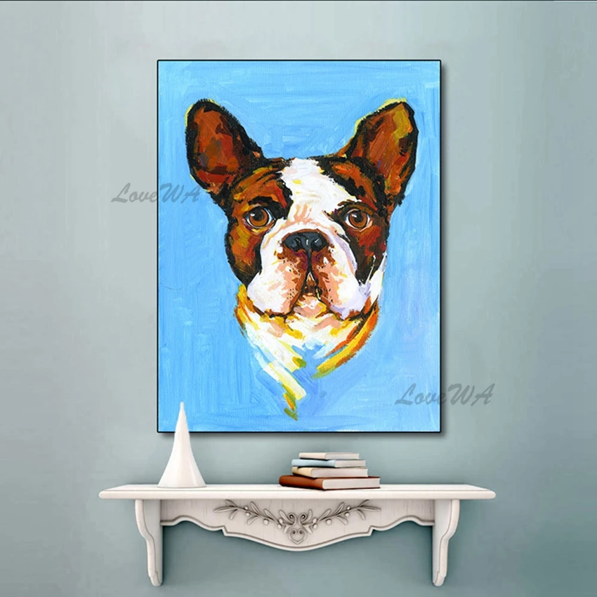 Multiple Choice Pet Dog Picture Handmade Oil Painting Decoration Canvas Wall Artwork Picture Paintings Animal Art
Multiple Choice Pet Dog Picture Handmade Oil Painting Decoration Canvas Wall Artwork Picture Paintings Animal Art