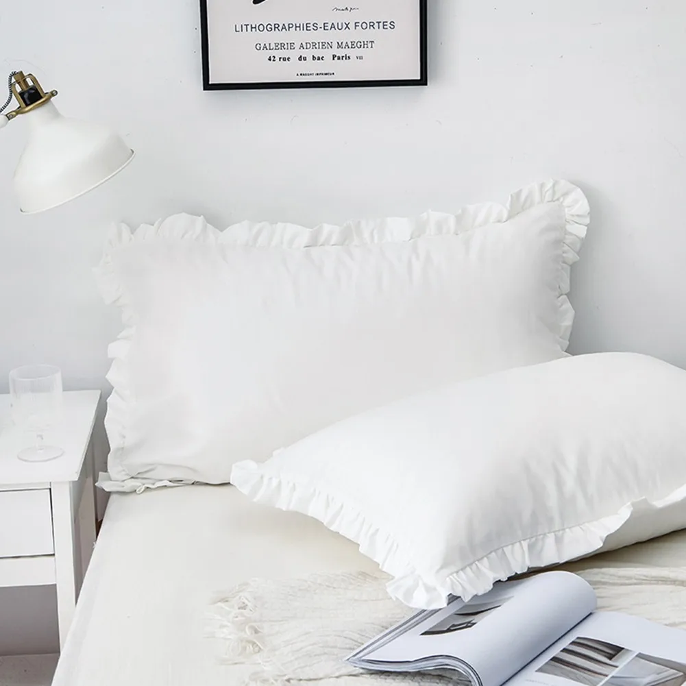 Pure Cotton White Lotus Pillow Case Luxury Ruffle Quality Cotton Pillow Cover Cushion Cover Throw Pillowcase For Sofa Bed Car
Pure Cotton White Lotus Pillow Case Luxury Ruffle Quality Cotton Pillow Cover Cushion Cover Throw Pillowcase For Sofa Bed Car