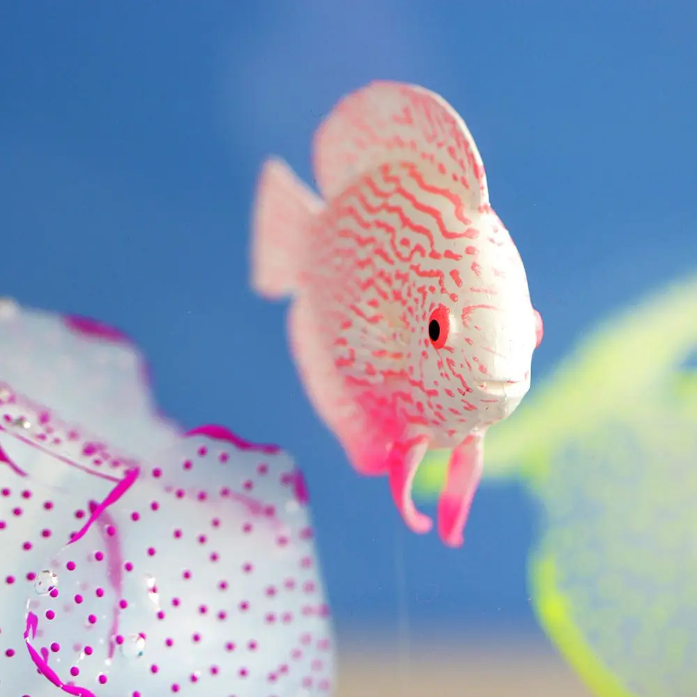 Светится в темноте искусственные рыбки клоун украшение для аквариума светящийся