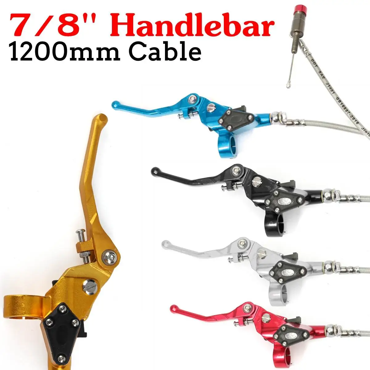 7/8inch 1.2M Hydraulic Brake Clutch Lever Master Cylinder For Motorcycle Pit Dirt Bike
7/8inch 1.2M Hydraulic Brake Clutch Lever Master Cylinder For Motorcycle Pit Dirt Bike