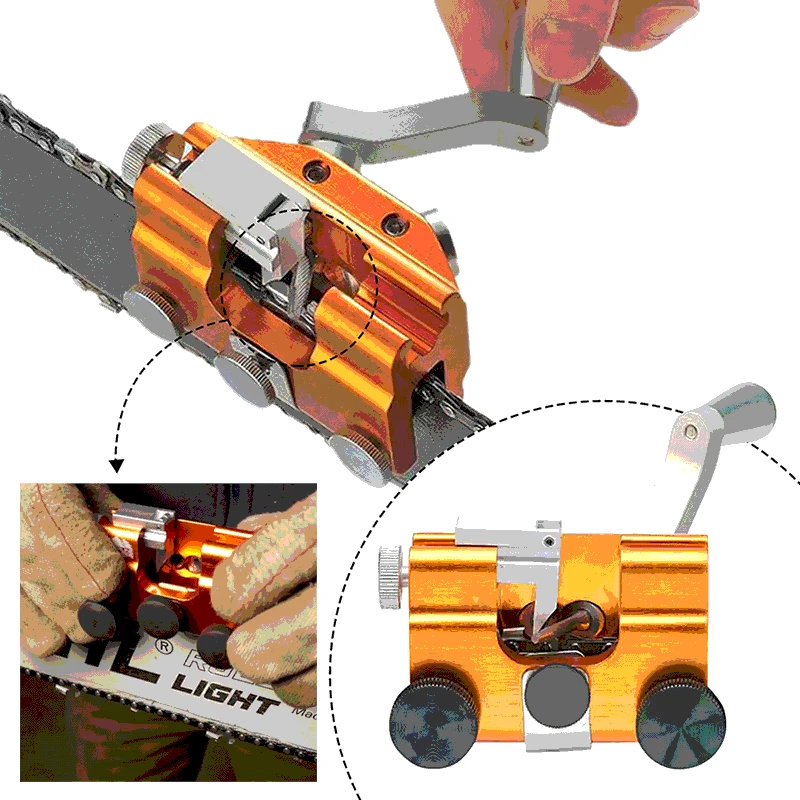 Chainsaw Chain Sharpening Jig Deluxe Chainsaw Sharpening Easy to Use Suitable for All Kinds of Chain Saws and Electric Saws
Chainsaw Chain Sharpening Jig Deluxe Chainsaw Sharpening Easy to Use Suitable for All Kinds of Chain Saws and Electric Saws