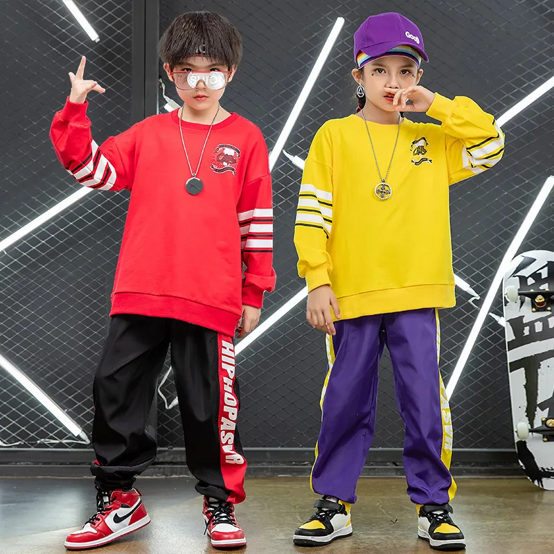 Kid Hip Hop Clothing Sweatshirt Oversized Shirt Top Streetwear Jogger Pants for Girl Boy Jazz Dance Costume Dancing Clothes Set
Kid Hip Hop Clothing Sweatshirt Oversized Shirt Top Streetwear Jogger Pants for Girl Boy Jazz Dance Costume Dancing Clothes Set