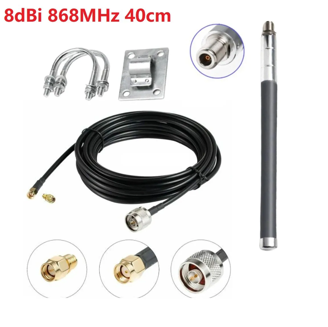 Комплект антенны LoRa 10dBi 915 МГц для HNT RAK Helium Hotspot Miner V2 V1 Bobcat Miner 300 Syncrob It Dragino LPS8 MatchX M2 Pro Long
Комплект антенны LoRa 10dBi 915 МГц для HNT RAK Helium Hotspot Miner V2 V1 Bobcat Miner 300 Syncrob It Dragino LPS8 MatchX M2 Pro Long