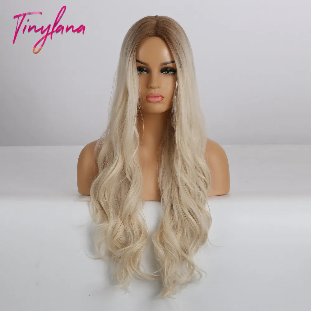 TINY LANA Ombre Brown Blonde Synthetic Wigs Long Body Wave Heat Resistant Fiber Middle Part Cosplay Wigs for White Women
TINY LANA Ombre Brown Blonde Synthetic Wigs Long Body Wave Heat Resistant Fiber Middle Part Cosplay Wigs for White Women