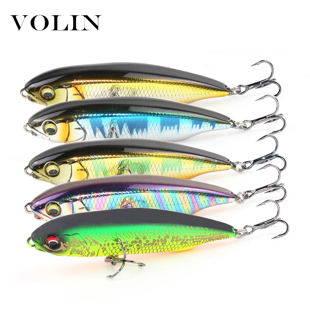 VOLIN 1pc 2021 Hard Pencil Fishing Bait Slow Sinking Lure 60mm 5.6g 75mm 10.6g Artificial Hard Plastic Bait Trout Bass Tackle
VOLIN 1pc 2021 Hard Pencil Fishing Bait Slow Sinking Lure 60mm 5.6g 75mm 10.6g Artificial Hard Plastic Bait Trout Bass Tackle