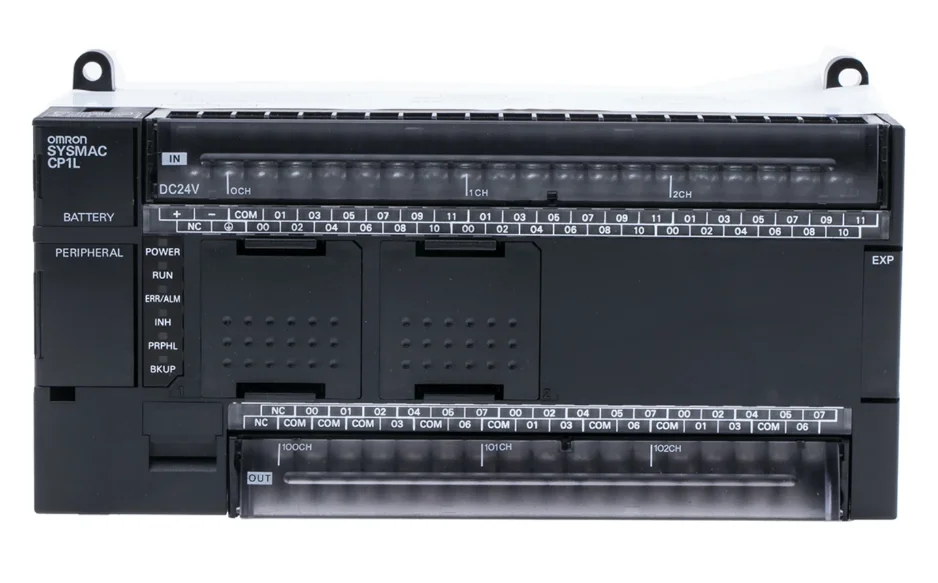 CP1L-M60DT-D 24 VDC supply, 36 x 24 VDC inputs, 24 x NPN outputs 0.3 A, 10K steps program + 32K words data memory
CP1L-M60DT-D 24 VDC supply, 36 x 24 VDC inputs, 24 x NPN outputs 0.3 A, 10K steps program + 32K words data memory