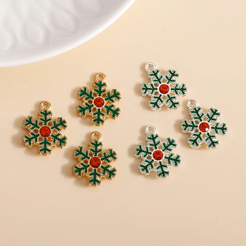 10pcs 17*21mm 2 Color Enamel Snowflake Charms DIY for Necklaces Pendants Earrings Christmas Charms Making Jewelry Accessories
10pcs 17*21mm 2 Color Enamel Snowflake Charms DIY for Necklaces Pendants Earrings Christmas Charms Making Jewelry Accessories