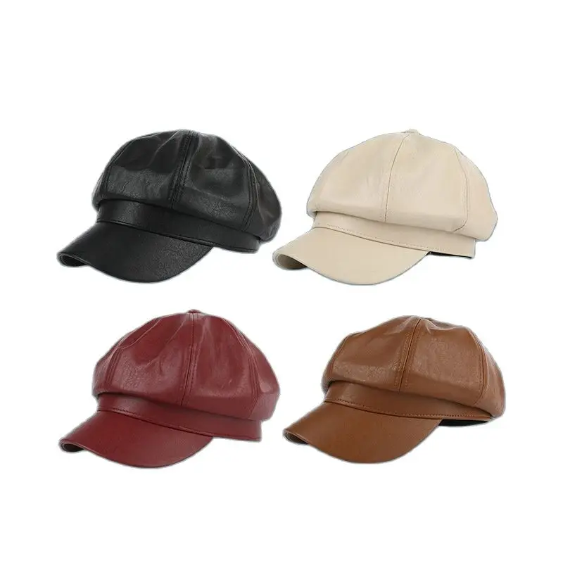 Autumn Girl Female 8 Panels Octagonal Hat Hot Fashion faux leahter beret cap Artist Hip hop dance Pumpkin hats
Autumn Girl Female 8 Panels Octagonal Hat Hot Fashion faux leahter beret cap Artist Hip hop dance Pumpkin hats