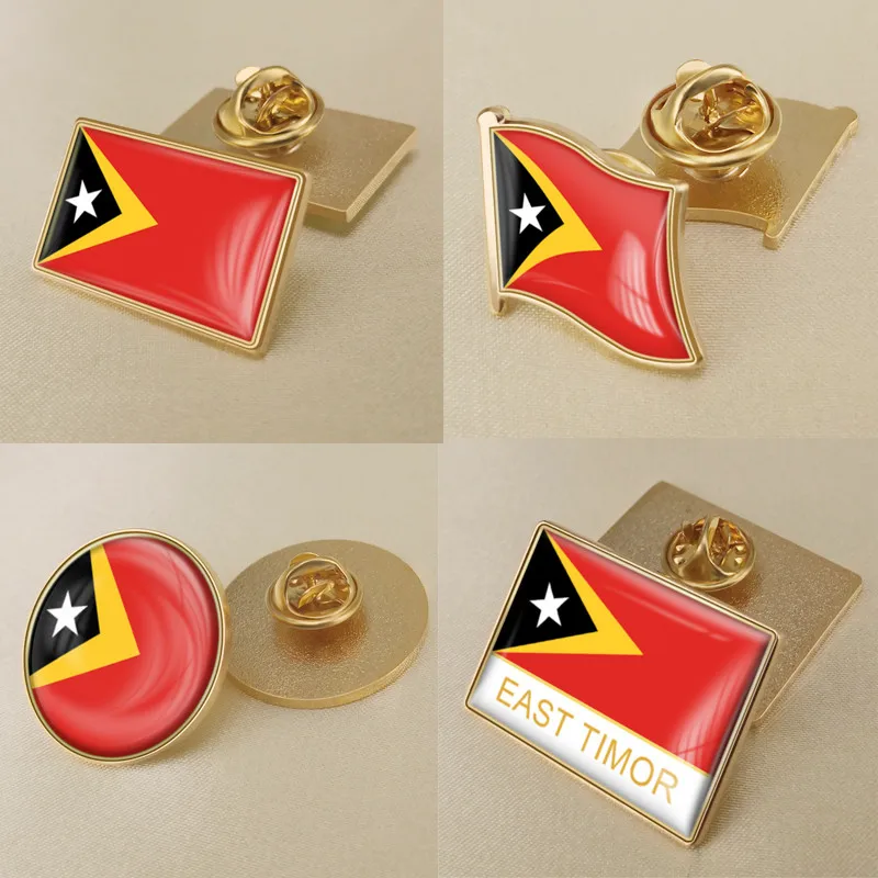 Фото Герб Восточный Тимор карта Национальный флаг Эмблема с национальным цветочным