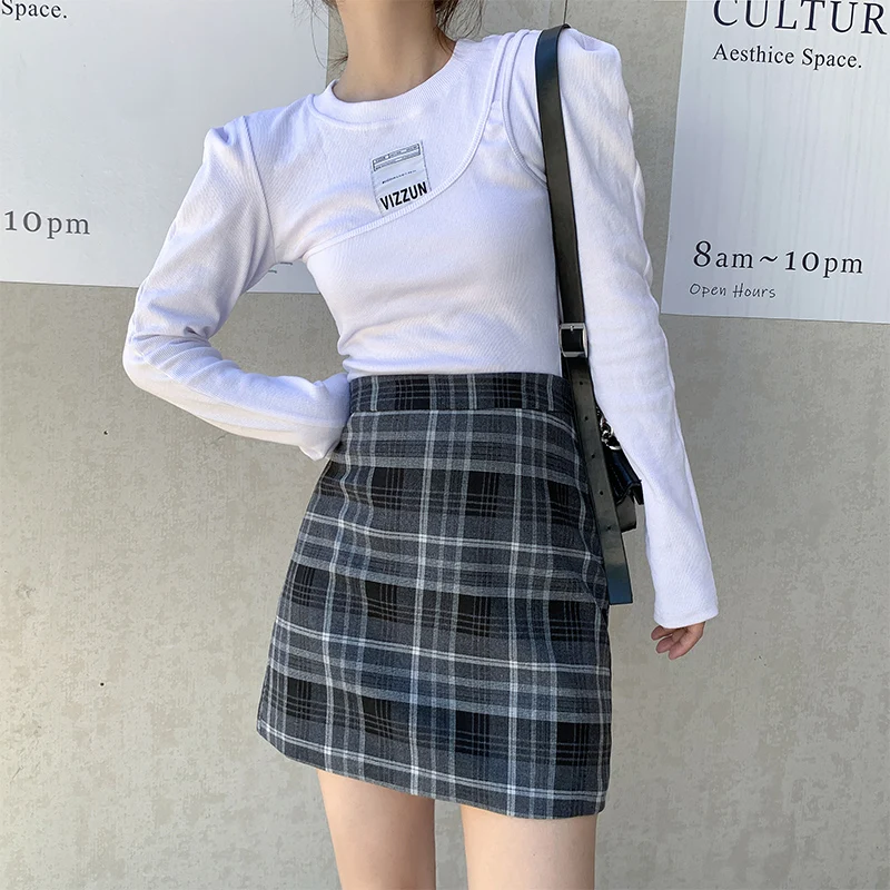 Spring Women Fashion Casual High Waist Plaid Skirt Mini Short A-line Skirt Female Sweet Cute School Uniforms Preppy Clothes
Spring Women Fashion Casual High Waist Plaid Skirt Mini Short A-line Skirt Female Sweet Cute School Uniforms Preppy Clothes