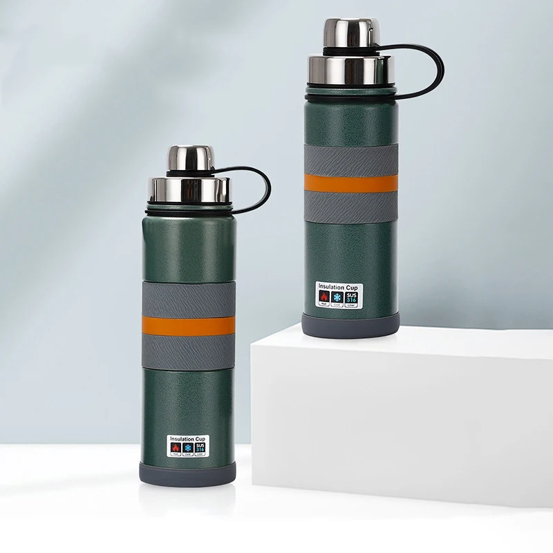 Вакуумная колба NIEHAINA с двойной крышкой и ручкой, с двойным горлышком и нескользящей чашкой, Вакуумная чашка для воды из нержавеющей стали 304 
Вакуумная колба NIEHAINA с двойной крышкой и ручкой, с двойным горлышком и нескользящей чашкой, Вакуумная чашка для воды из нержавеющей стали 304