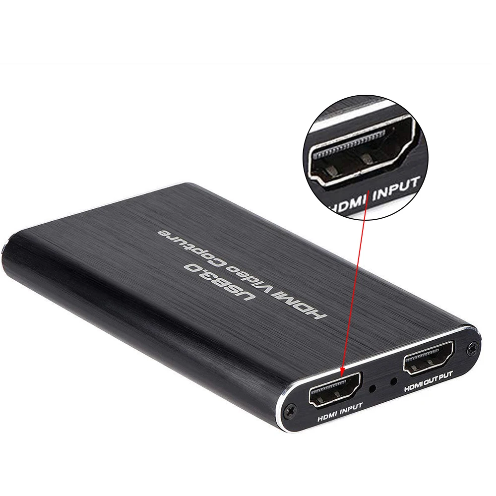 4K@60Hz 1080P HD USB3.0 HDMI Video Capture HDMI To USB Video Capture Card Dongle Game Streaming Live Stream With MIC
4K@60Hz 1080P HD USB3.0 HDMI Video Capture HDMI To USB Video Capture Card Dongle Game Streaming Live Stream With MIC