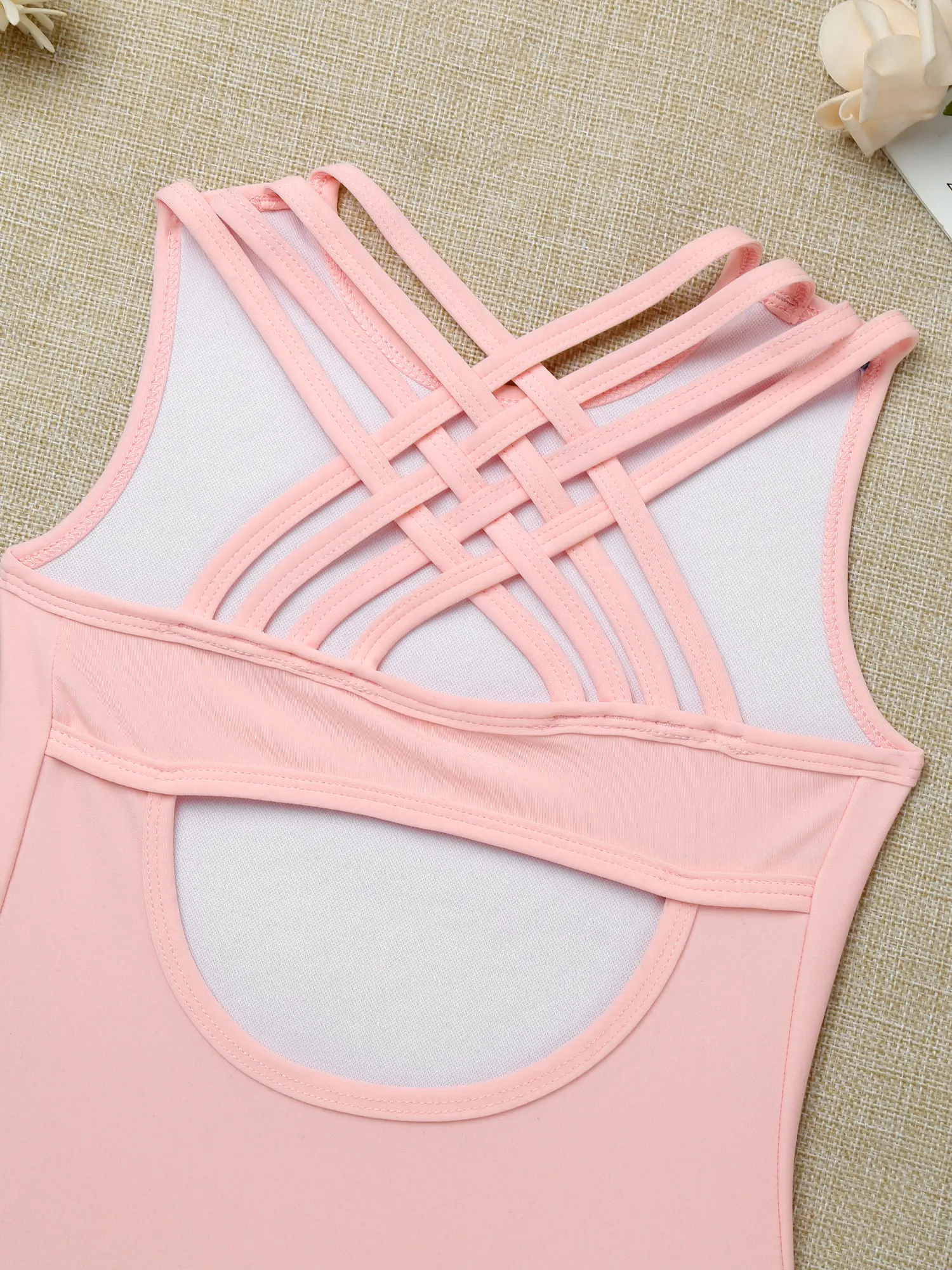 Girls Ballet Leotards Four Shoulder Straps Cross Ballet Bodysuit Teen Soft Lining Dancewear Kids Sleeveless Gymnastics Leotards
Girls Ballet Leotards Four Shoulder Straps Cross Ballet Bodysuit Teen Soft Lining Dancewear Kids Sleeveless Gymnastics Leotards