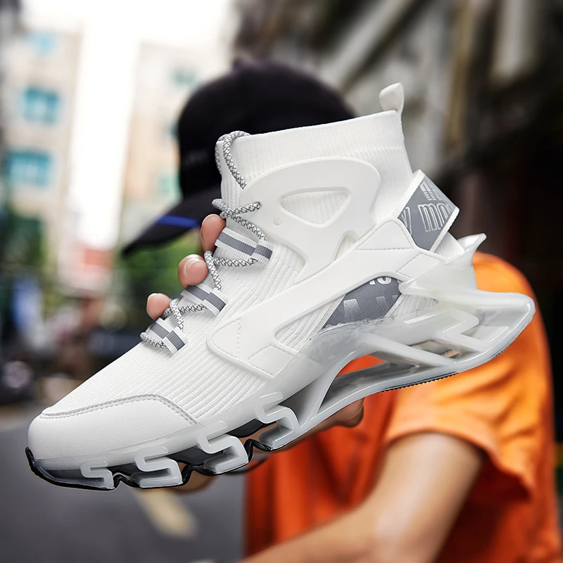 Men's Sneakers 2021 Mesh Breathable Lightweight Fly Woven High Elastic Blade Shoes Comfortable Luminous Outdoor Running Shoes
Men's Sneakers 2021 Mesh Breathable Lightweight Fly Woven High Elastic Blade Shoes Comfortable Luminous Outdoor Running Shoes
