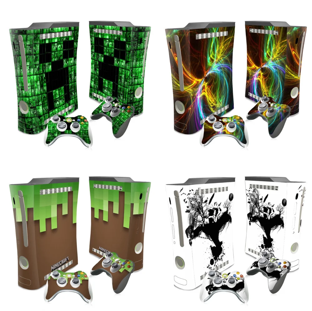 Новейший дизайн для Xbox 360 наклейка XBOX Виниловая на кожу и 2 контроллера наклейка- |