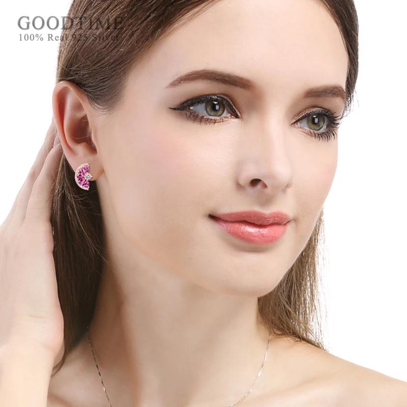 Trendy Rhinestone Women Earring Pure 925 Sterling Silver Crystal Fan Shape Zircon Stud Earrings Gift For Girl Party Dress Up
Trendy Rhinestone Women Earring Pure 925 Sterling Silver Crystal Fan Shape Zircon Stud Earrings Gift For Girl Party Dress Up