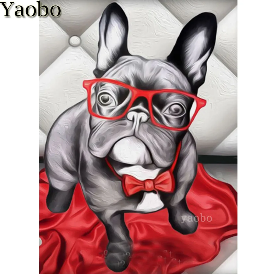 5D DIY Diamond Painting cross stitch full square round drill French bulldog pet dog diamond embroidery diamond mosaic Decoration
5D DIY Diamond Painting cross stitch full square round drill French bulldog pet dog diamond embroidery diamond mosaic Decoration