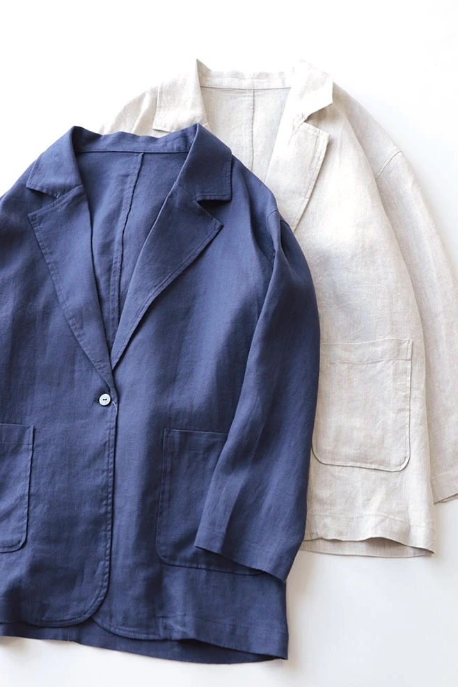 Spring Autumn New Women Basics All-match Loose Plus Size Japanese Style Comfortable Water Washed 9*9 Linen Blazers Coats
Spring Autumn New Women Basics All-match Loose Plus Size Japanese Style Comfortable Water Washed 9*9 Linen Blazers Coats
