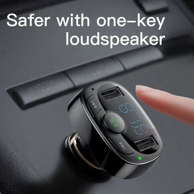 Dual USB Car Charger FM Transmitter Car Quick Charger for Phone Bluetooth-compatible 5.0 Car Audio MP3 Player Charging Charger
Dual USB Car Charger FM Transmitter Car Quick Charger for Phone Bluetooth-compatible 5.0 Car Audio MP3 Player Charging Charger