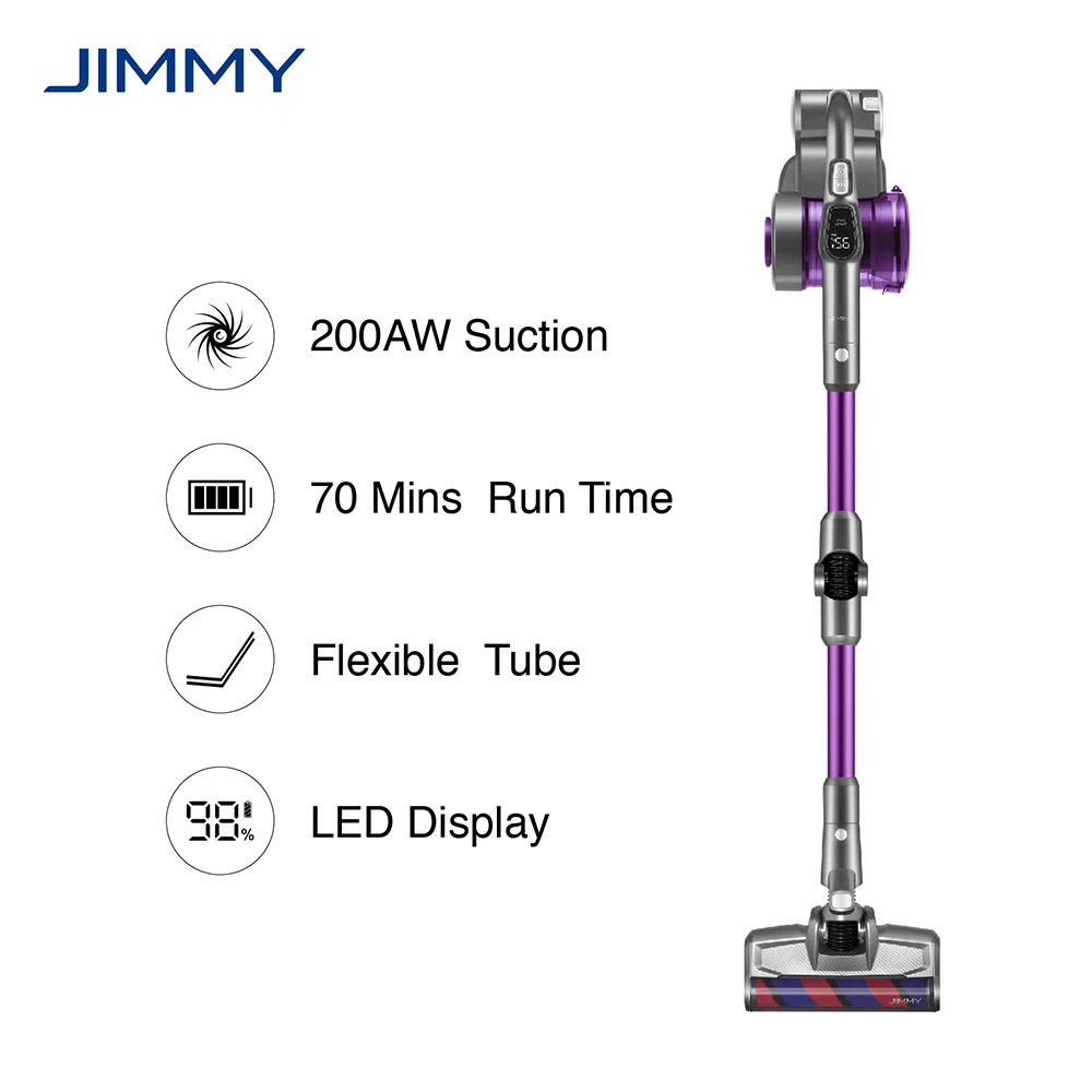 JIMMY JV85 Pro беспроводной ручной пылесос 200AW мощная всасывающая Гибкая металлическая