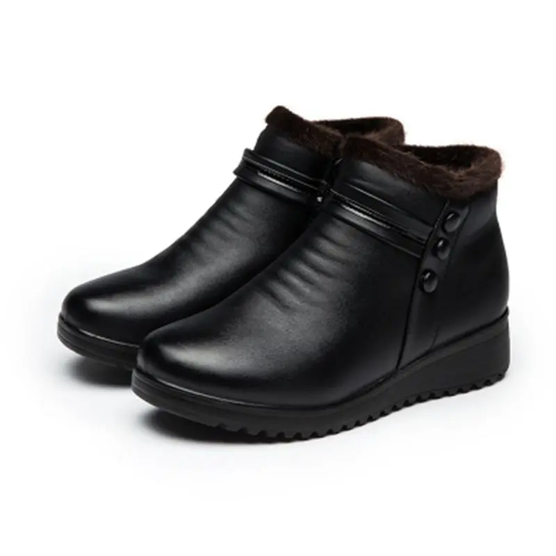 2021 fashion winter boots ladies leather ankle boots autumn plush wedges women shoes
2021 fashion winter boots ladies leather ankle boots autumn plush wedges women shoes