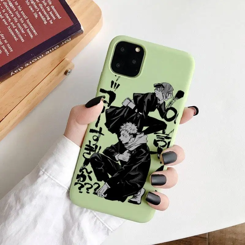 Jujutsu Kaisen Satoru Gojo Phone Case Green Candy Color for iPhone 6 7 8 11 12 s mini pro X XS XR MAX Plus
Jujutsu Kaisen Satoru Gojo Phone Case Green Candy Color for iPhone 6 7 8 11 12 s mini pro X XS XR MAX Plus