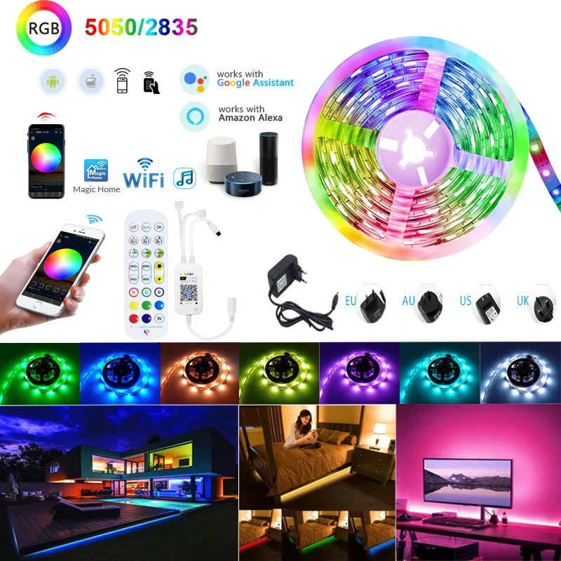 Светодиодная лента rgb с Wi-Fi, СВЕТОДИОДНАЯ лента SMD 5050 2835, уличная Светодиодная лента, водонепроницаемая Диодная лента 5 м, 10 м, 15 м, 12 В, комнатно...
Светодиодная лента rgb с Wi-Fi, СВЕТОДИОДНАЯ лента SMD 5050 2835, уличная Светодиодная лента, водонепроницаемая Диодная лента 5 м, 10 м, 15 м, 12 В, комнатно...