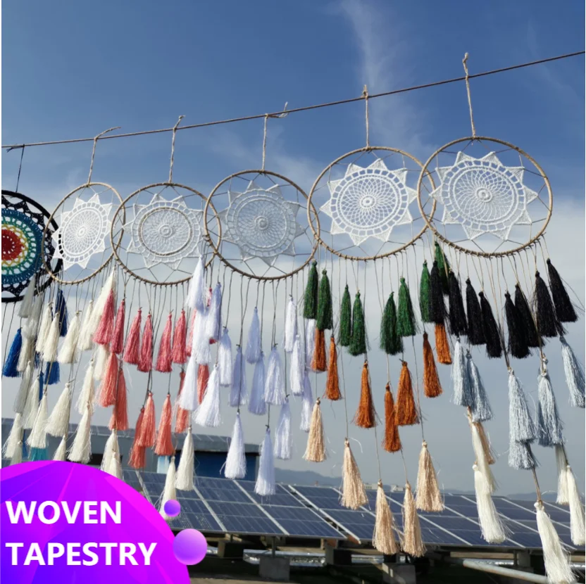 Big Tassel Dream Catcher Ornaments Lace Handmade Nordic Style Creative Home Wall Decoration Children's Room Decoration
Big Tassel Dream Catcher Ornaments Lace Handmade Nordic Style Creative Home Wall Decoration Children's Room Decoration