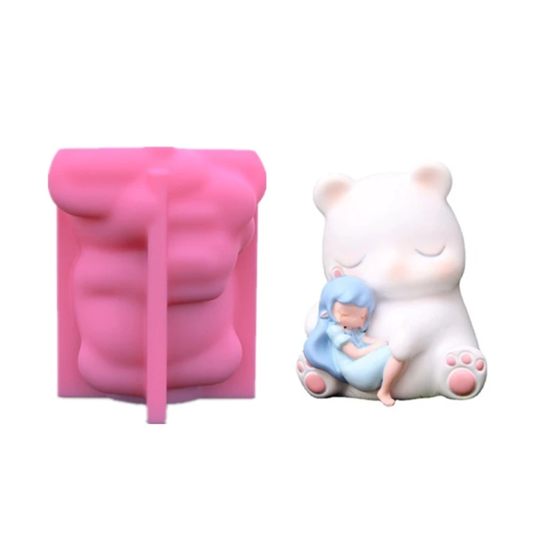 Silicone Mold 3D Cute White Bear with Girl Flower Pot DIY Handmade Plaster Candle Epoxy Resin Mould for Home Decors L5YB
Silicone Mold 3D Cute White Bear with Girl Flower Pot DIY Handmade Plaster Candle Epoxy Resin Mould for Home Decors L5YB