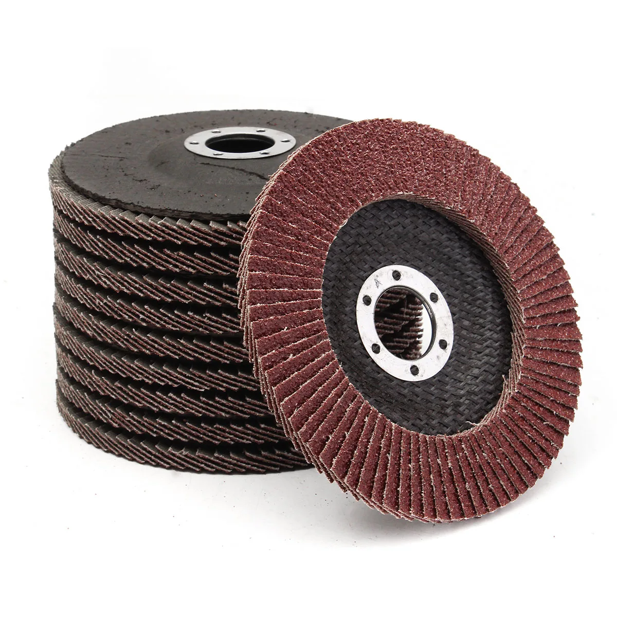 10PCS/set Grit Aluminum Oxide Flap Disc 5" 125mm 40/60/80/120 Sanding Grinding Wheels Applicable to General Metal Carbon Steel
10PCS/set Grit Aluminum Oxide Flap Disc 5" 125mm 40/60/80/120 Sanding Grinding Wheels Applicable to General Metal Carbon Steel