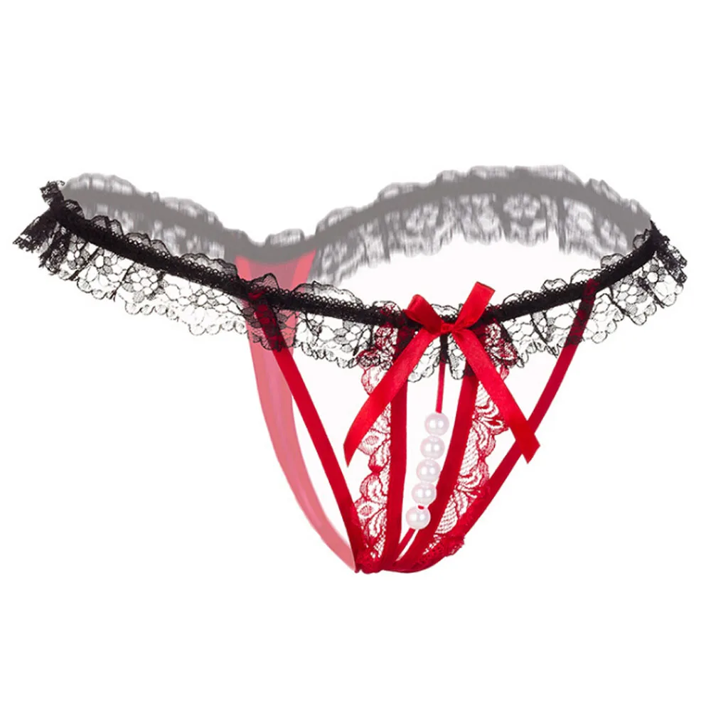 Female Underwear Lace Seamless Thongs Women's Pants Sexy Pearl G-String Women Crotchless Breathable Sleepwear Summer Cool
Female Underwear Lace Seamless Thongs Women's Pants Sexy Pearl G-String Women Crotchless Breathable Sleepwear Summer Cool