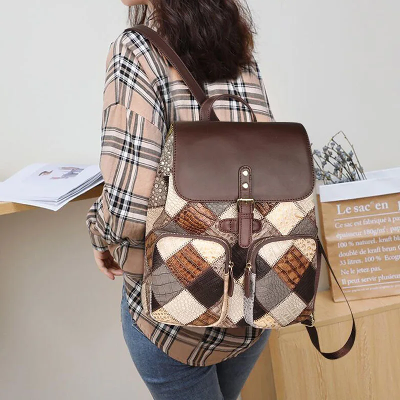 2021 New Fashion Backpack Real Cowhide Leather bag Luxury Designer Women's backpack Leather backpack Casual bag
2021 New Fashion Backpack Real Cowhide Leather bag Luxury Designer Women's backpack Leather backpack Casual bag