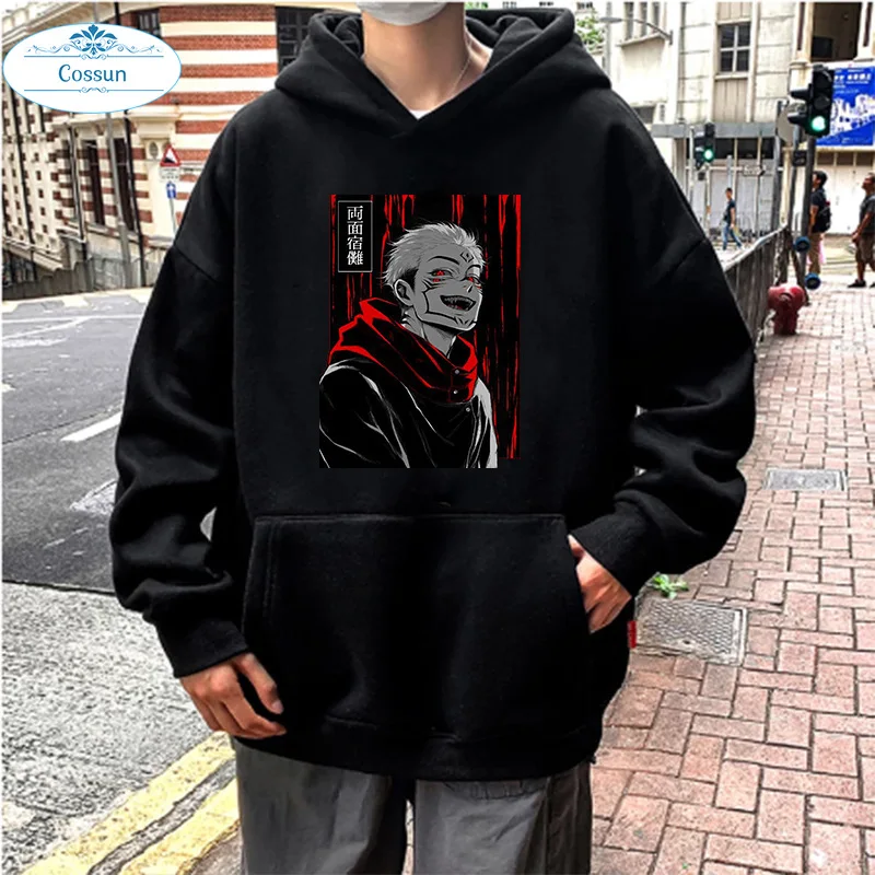 Hot Anime Jujutsu Kaisen Ryomensukuna Hoodies Pullover Harajuku Hooded Sweatershirt Unisex Fashion Top
Hot Anime Jujutsu Kaisen Ryomensukuna Hoodies Pullover Harajuku Hooded Sweatershirt Unisex Fashion Top