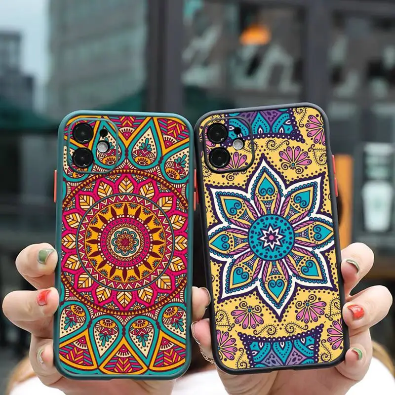artistic Mandala Phone Case For iPhone 12 11 Mini Pro XR XS Max 7 8 Plus X Matte transparent Back Cover
artistic Mandala Phone Case For iPhone 12 11 Mini Pro XR XS Max 7 8 Plus X Matte transparent Back Cover