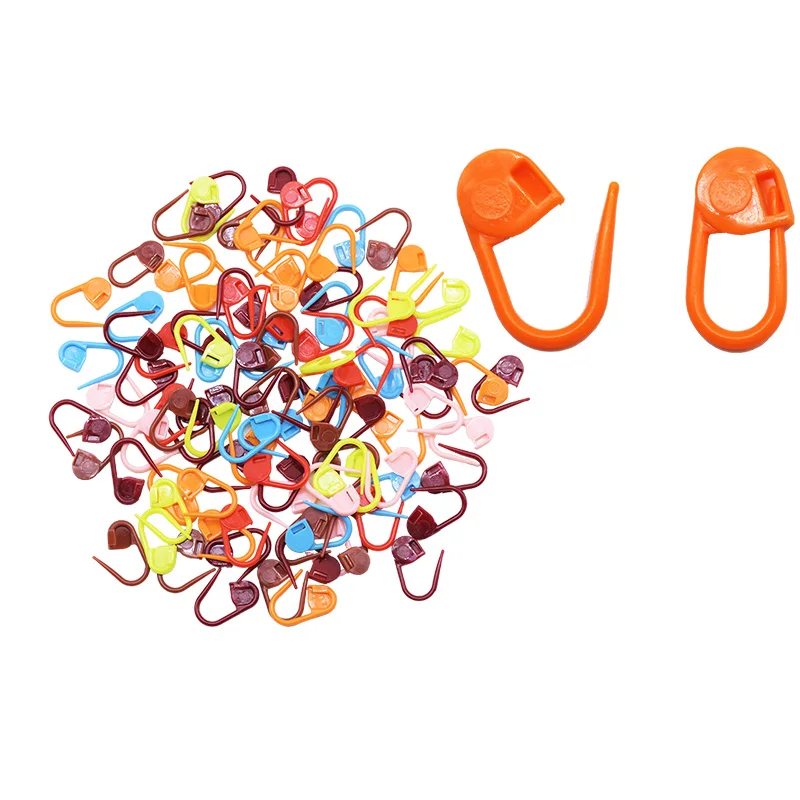 100pcs Useful Mini Plastic Pins Locking Stitch Markers DIY Sweater Mark Pins Buckle Knitting Accessories Needle Clip Hook Tools
100pcs Useful Mini Plastic Pins Locking Stitch Markers DIY Sweater Mark Pins Buckle Knitting Accessories Needle Clip Hook Tools