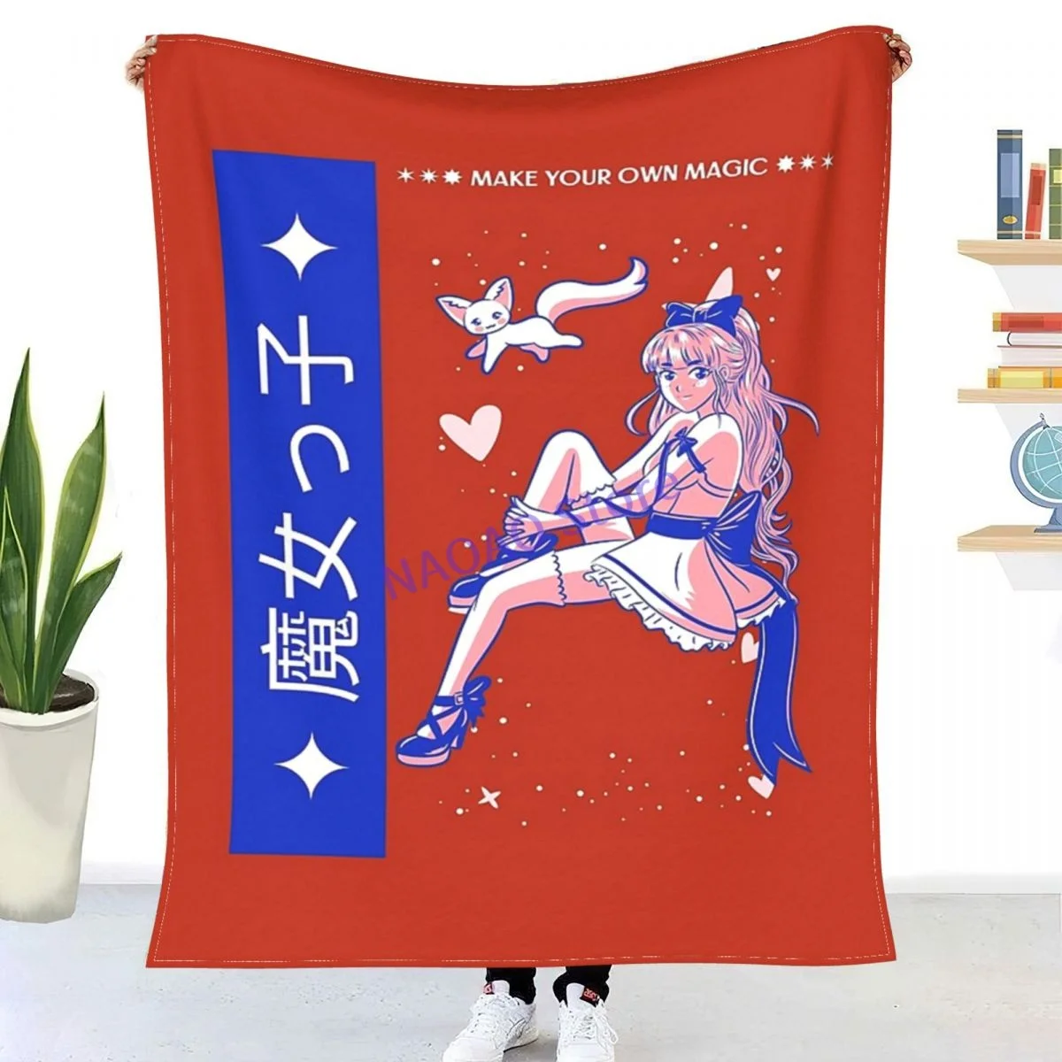 Anime - Make Your Own Magic Throw Blanket Sheets on the bed Blankets on the sofa Decorative lattice bedspreads Happy nap for 
Anime - Make Your Own Magic Throw Blanket Sheets on the bed Blankets on the sofa Decorative lattice bedspreads Happy nap for